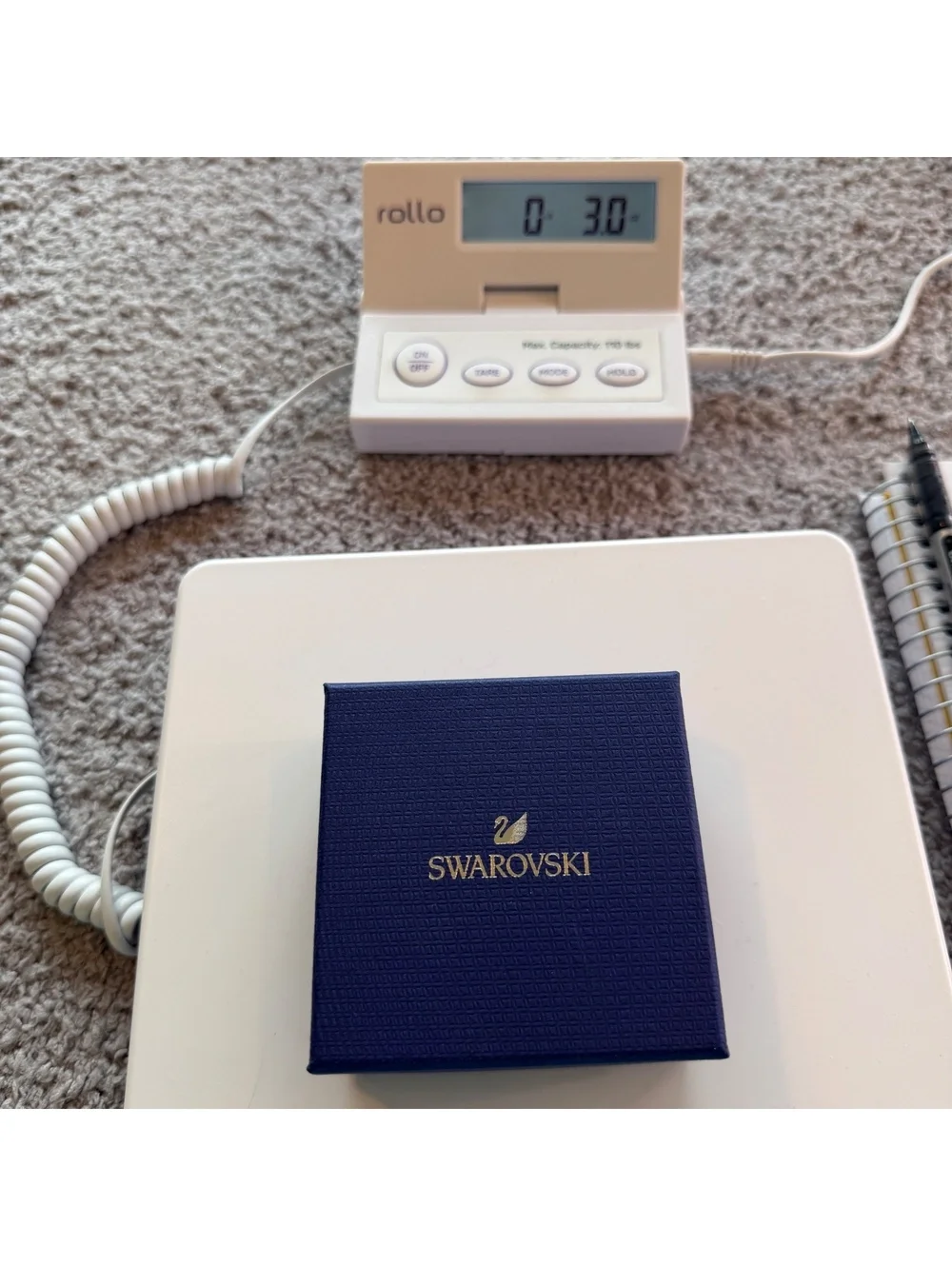 Swarovski Swiss Made Crystal Link Bracelet Watch Silver Tone Stainless Steel Box